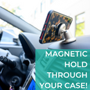 Magnetic Phone Mount with Car Charger & Universal Cable For Your Car - Silver
