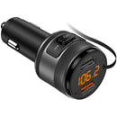 Bluetooth FM Transmitter for Music Streaming, Charging, USB Drive and Hands-Free Calls Through Your Car’s 12V Socket